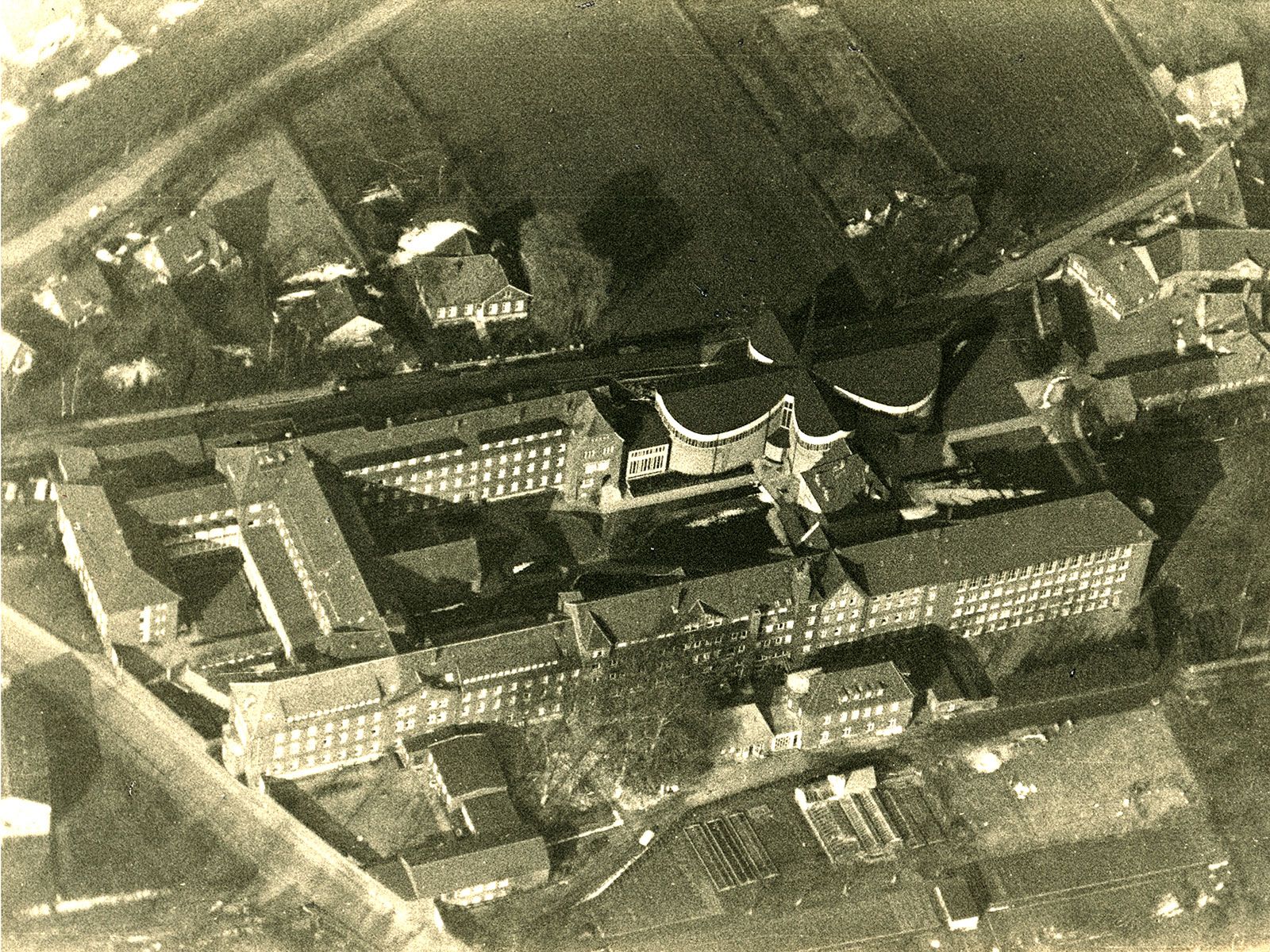 Luftaufnahme aus den 60er Jahren